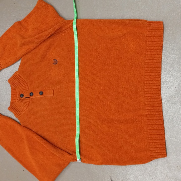 Chaps Burnt Orange 3 Button Fall Sweater - Picture 2 of 8